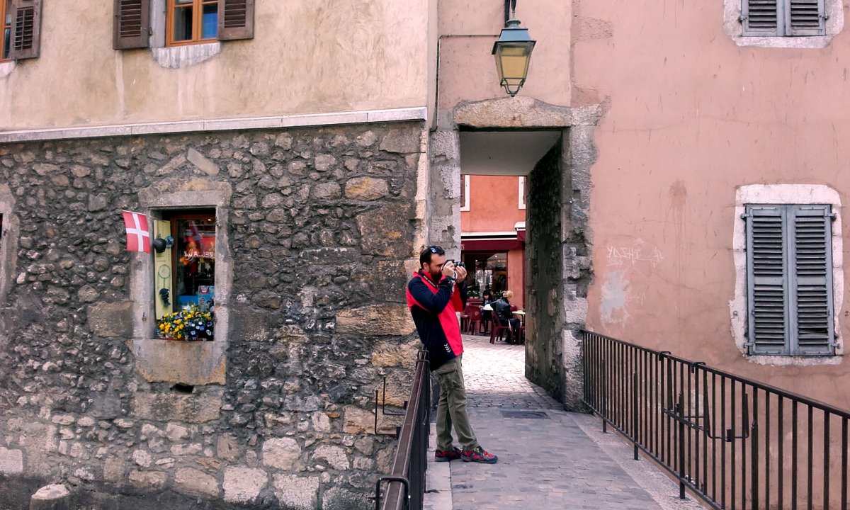 Quique haciendo foto